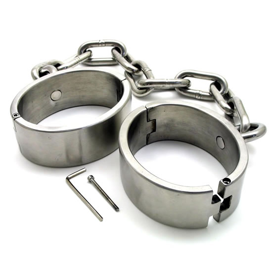 Heavy oval ankle cuffs